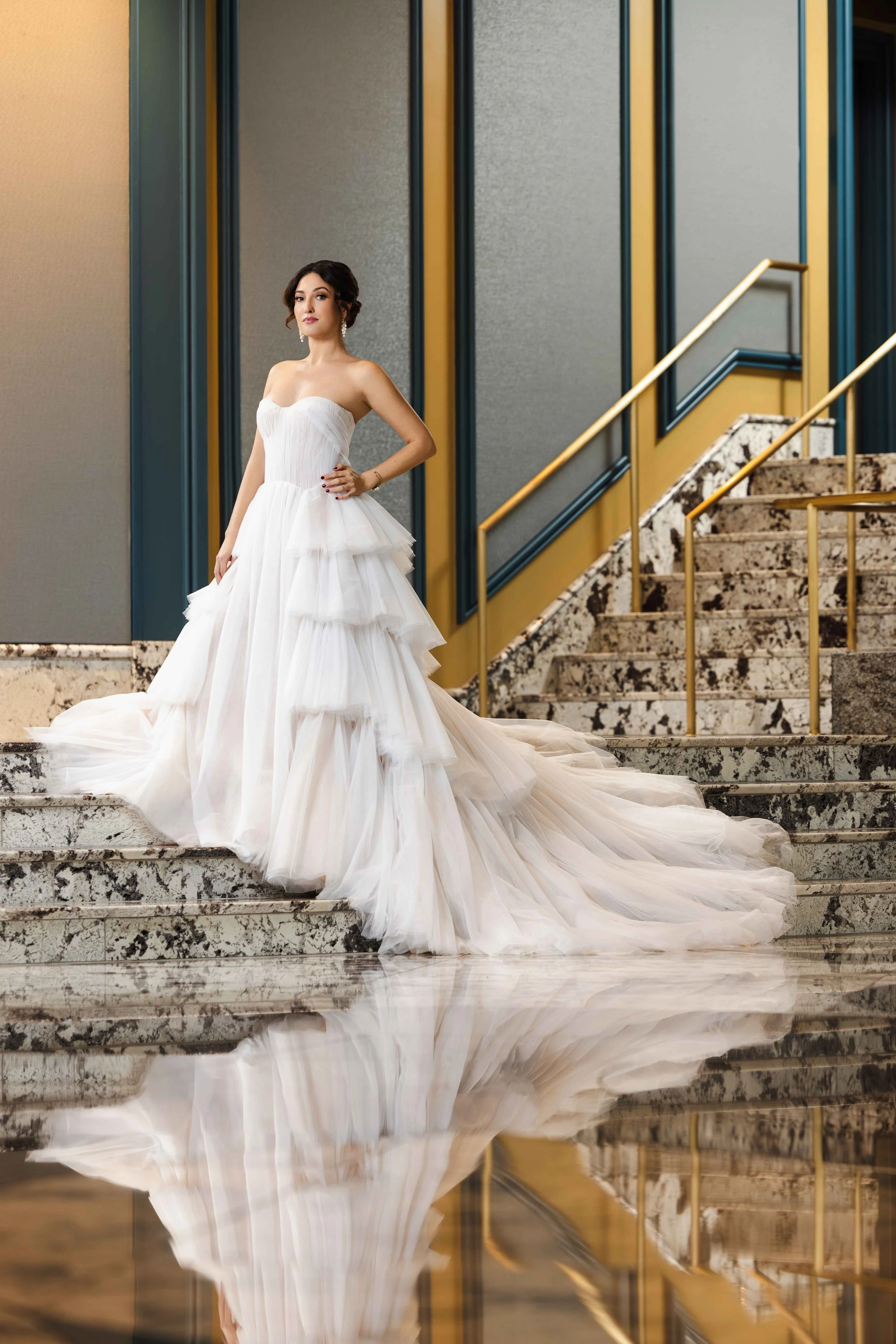 Artfully Wed: Bold Bridal Fashion Meets Architectural